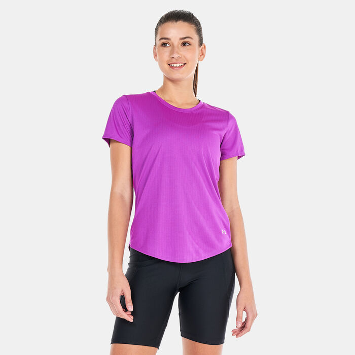 Under Armour Women's UA Speed Stride 2.0 T-Shirt Purple Under Armour Women's UA Speed Stride 2.0 T-Shirt Purple image number 0