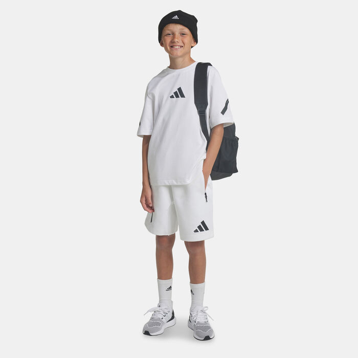 adidas Kids' Z.N.E. Shorts White image number 2
