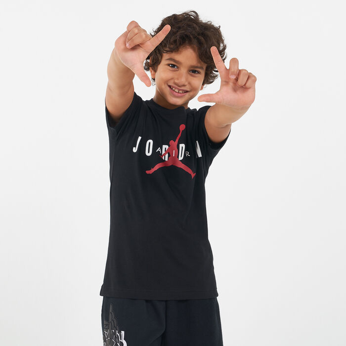 Jordan Kids' Air T-Shirt (Older Kids) Black Jordan Kids' Air T-Shirt (Older Kids) Black image number 0