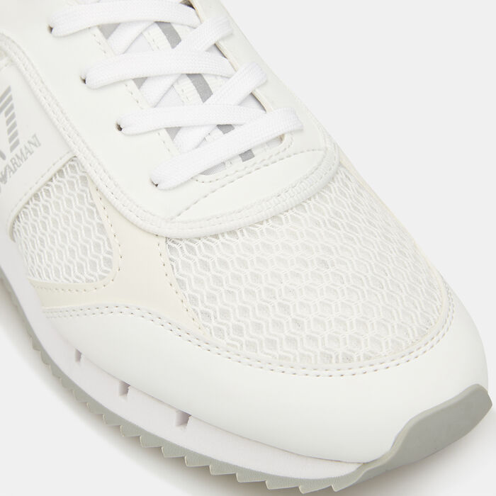 EA7 Emporio Armani Men's Black and White Shoe White image number 4