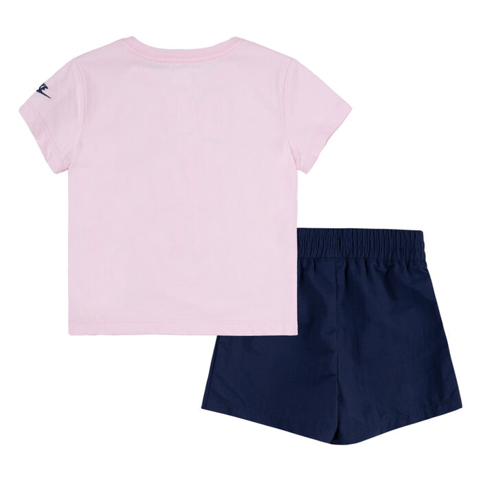Nike Kids' Happy Camper T-Shirt And Skort Set Blue Nike Kids' Happy Camper T-Shirt And Skort Set Blue image number 1