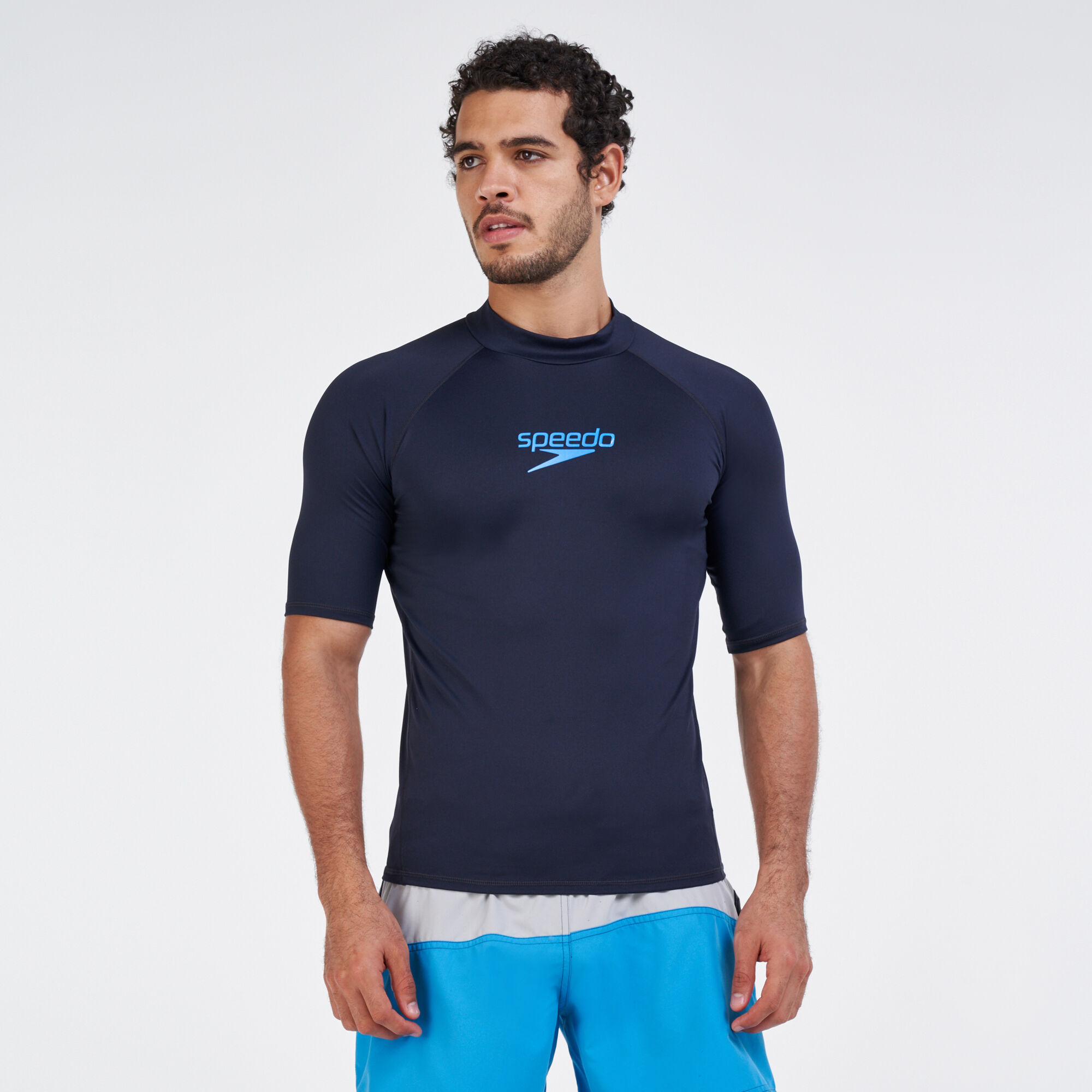 Speedo rash guard men discount