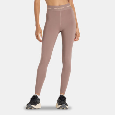 New Balance Women's Sleek Sport Leggings Beige
