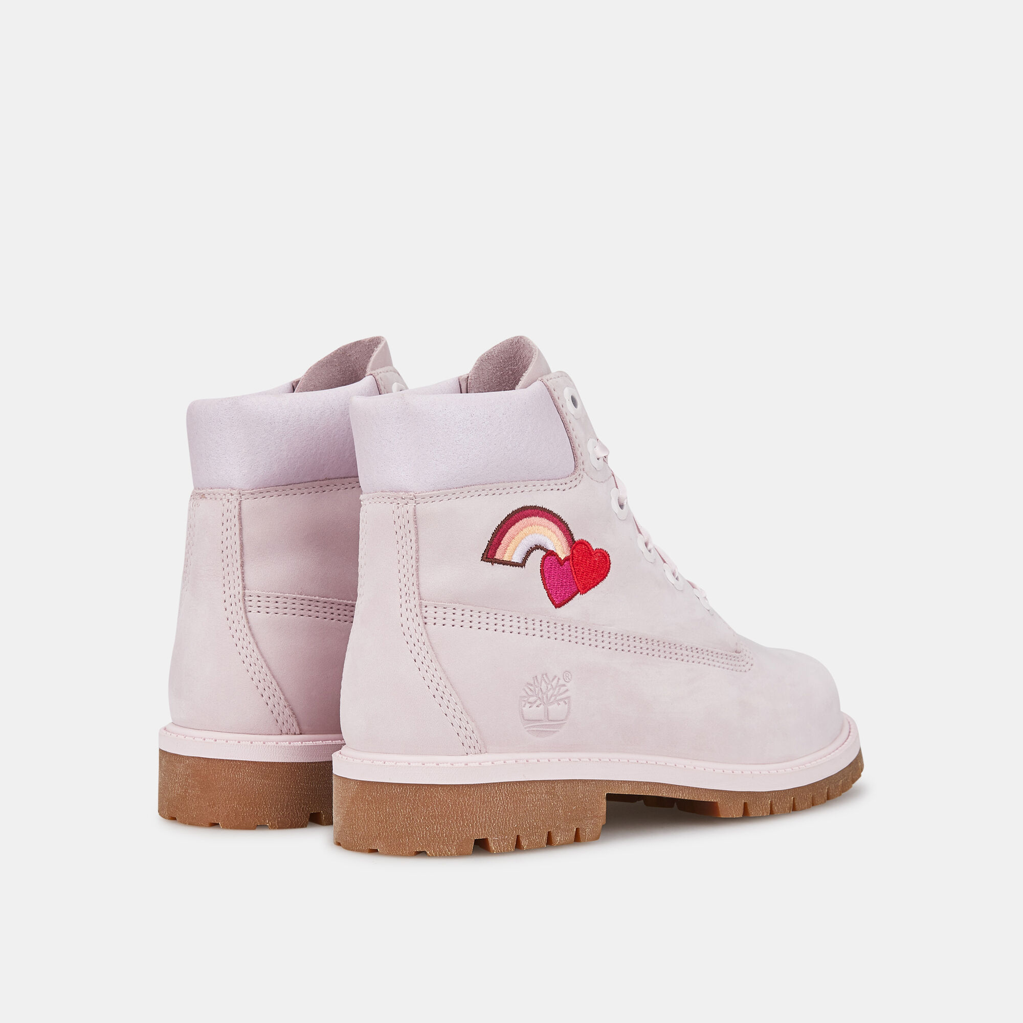 Kids pink timberlands shop