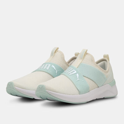 PUMA Women's SOFTRIDE Harli Slip-On Transformative Color Shoes Beige