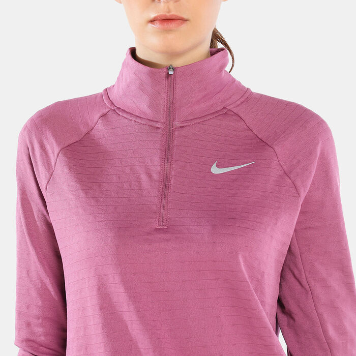 Nike Women's Therma-FIT Element Sweatshirt Purple image number 3