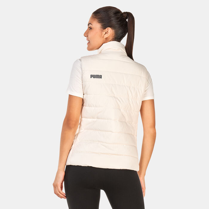 PUMA Women's ESS Padded Vest Beige image number 1