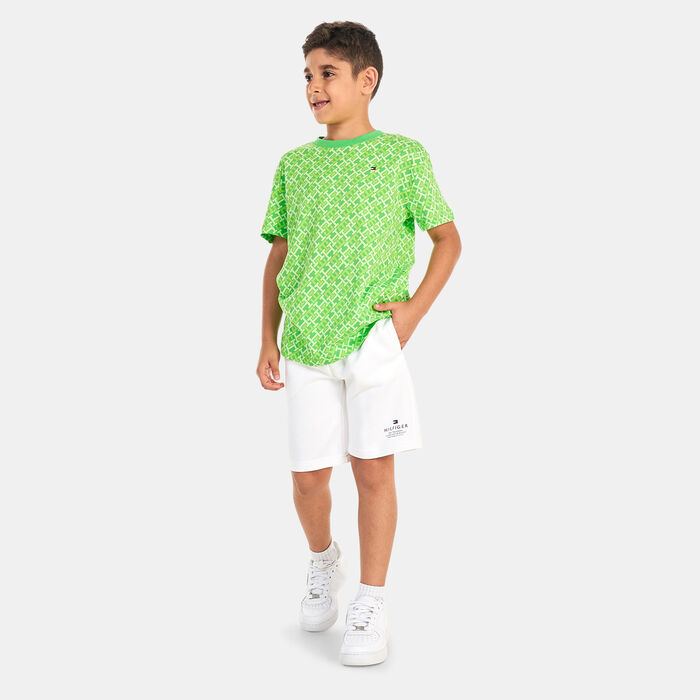 Tommy Hilfiger Kids' Logo Terry Sweat Shorts White Tommy Hilfiger Kids' Logo Terry Sweat Shorts White image number 2