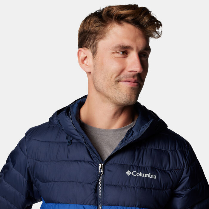 Columbia Men's Powder Lite II Full-Zip Hiking Hoodie Blue Columbia Men's Powder Lite II Full-Zip Hiking Hoodie Blue image number 4