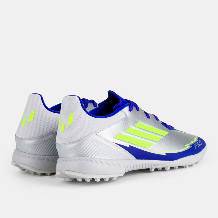 adidas F50 League Messi Turf Ground Football Shoes yellow adidas F50 League Messi Turf Ground Football Shoes yellow image number 2