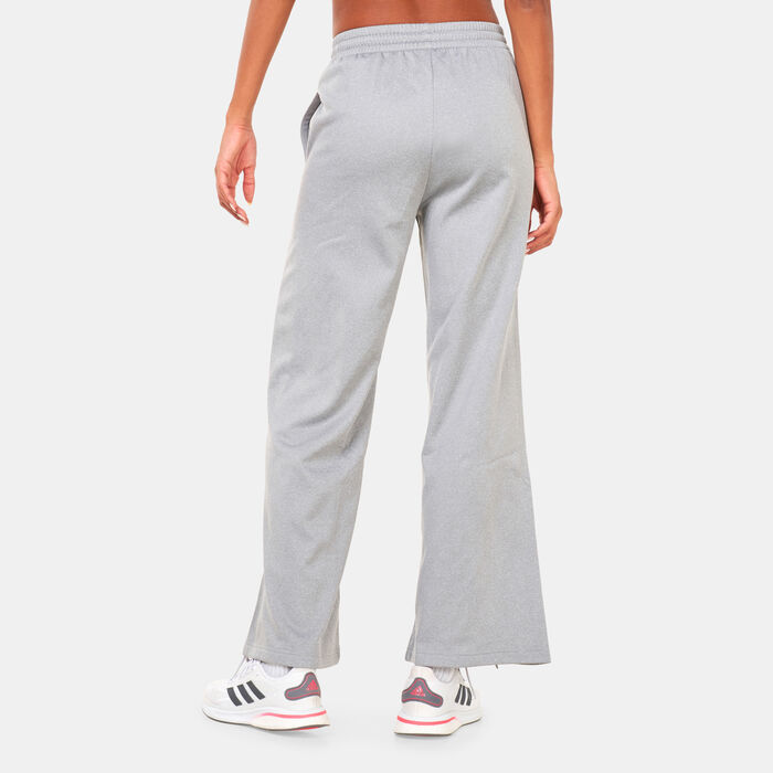 adidas Women's AEROREADY Wide-Leg High-Rise Pants Grey adidas Women's AEROREADY Wide-Leg High-Rise Pants Grey image number 1