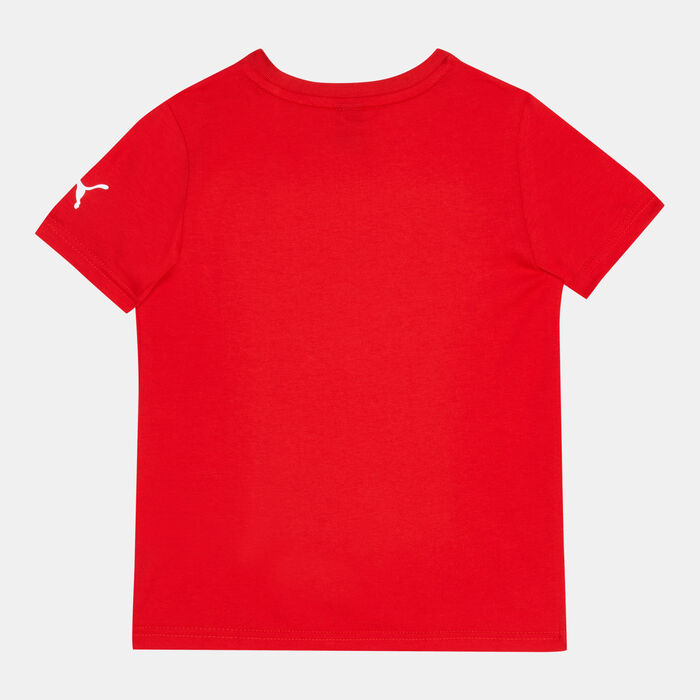 PUMA Kids' Ferrari Race Big Shield Tonal T-Shirt (Older Kids) Pink PUMA Kids' Ferrari Race Big Shield Tonal T-Shirt (Older Kids) Pink image number 1