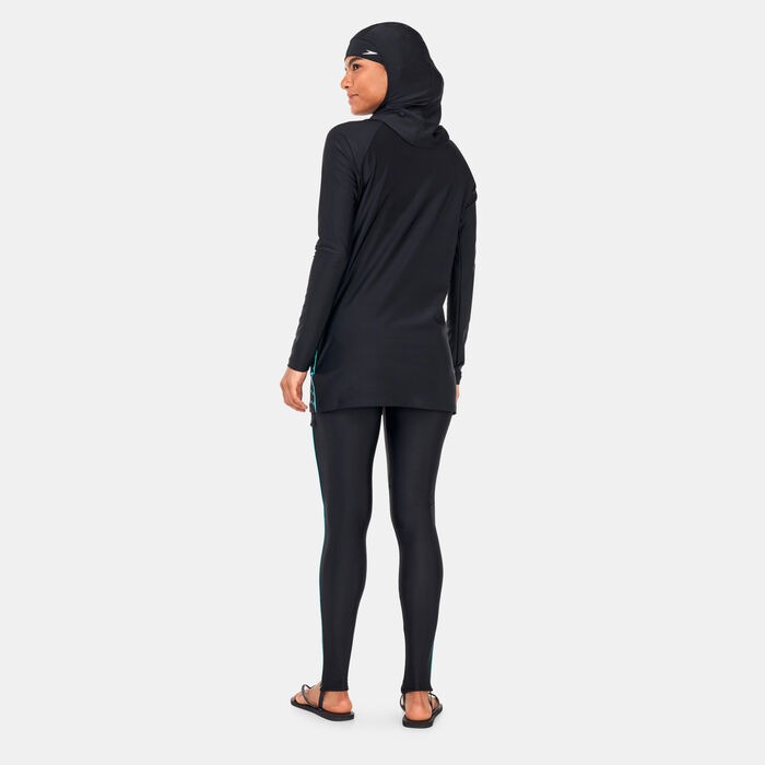 Speedo Women's 3-Piece Swimming Set Black Speedo Women's 3-Piece Swimming Set Black image number 1