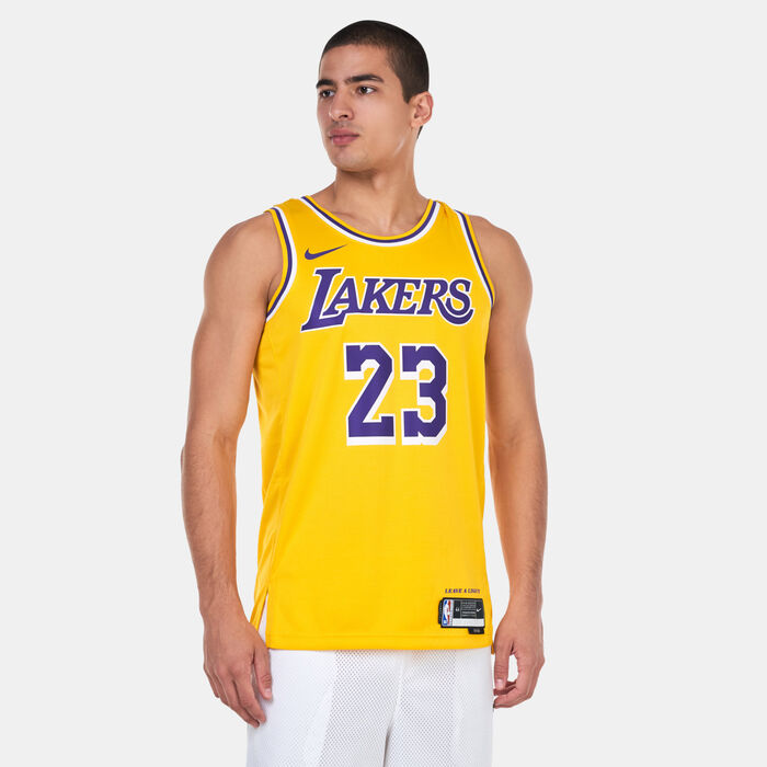 Nike Men's Dri-FIT NBA Swingman Los Angeles Lakers Icon Edition Jersey - 2022/23 yellow image number 0