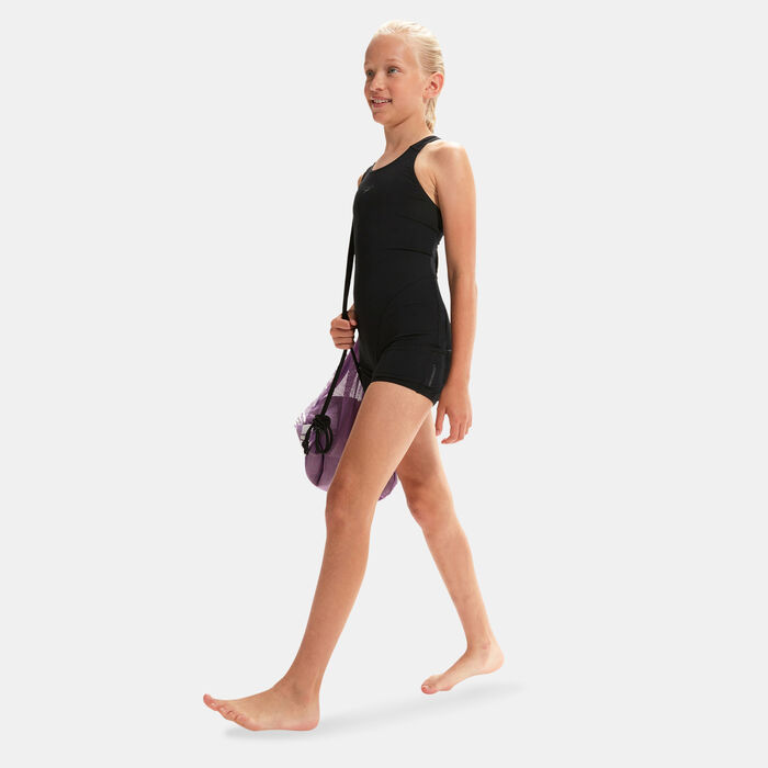 Speedo Kids' Endurance+ One-Piece Swimsuit Black Speedo Kids' Endurance+ One-Piece Swimsuit Black image number 2