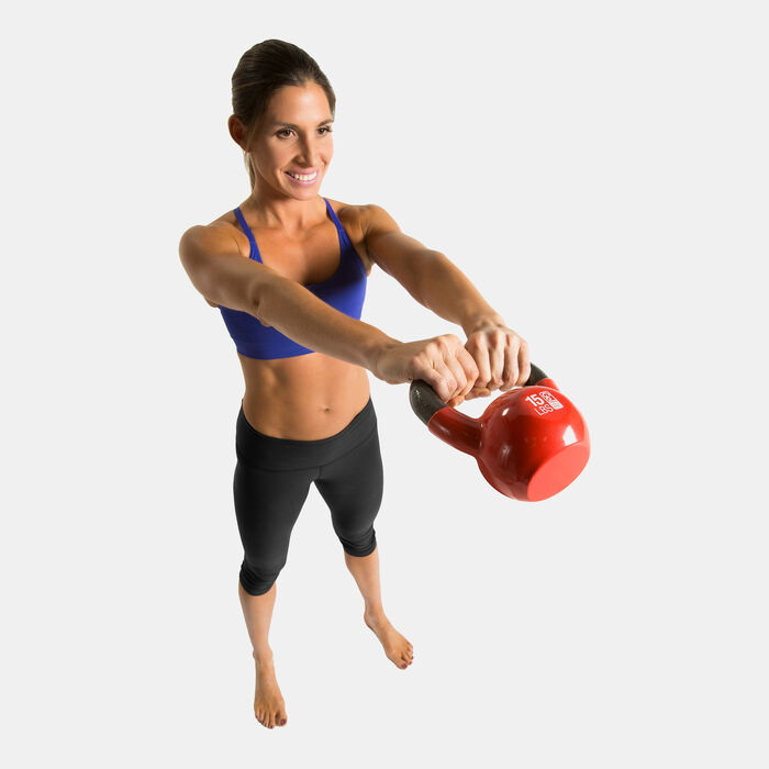 GoFit Kettlebell - 15lbs (Approx 6.8kg) Red GoFit Kettlebell - 15lbs (Approx 6.8kg) Red image number 1