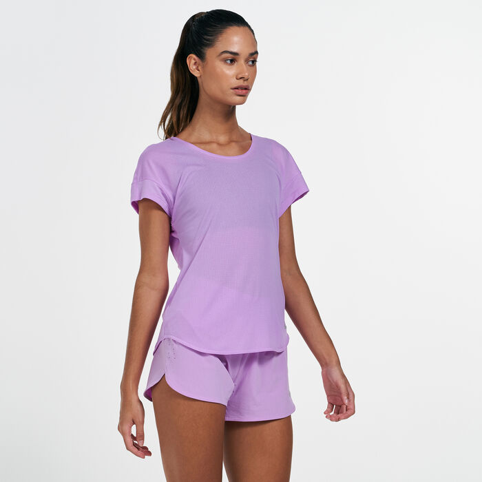Nike Women's Breathe Cool T-Shirt Purple Nike Women's Breathe Cool T-Shirt Purple image number 0