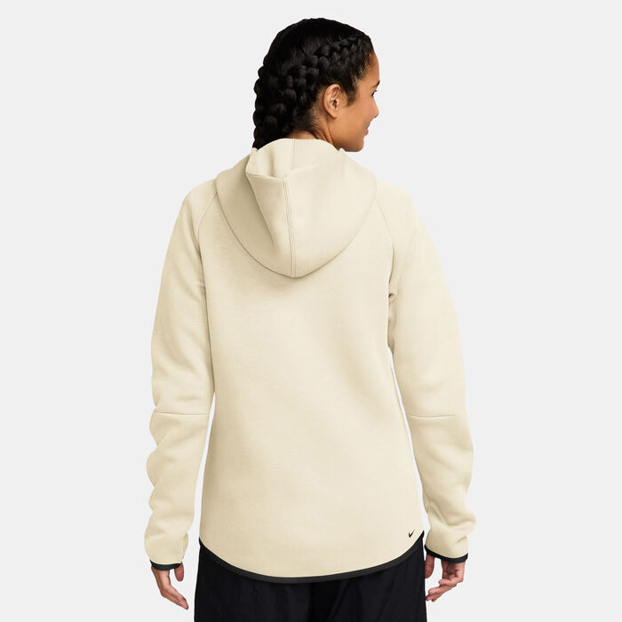 Nike Women's Sportswear Tech Fleece Windrunner Full-Zip Hoodie Ivory Nike Women's Sportswear Tech Fleece Windrunner Full-Zip Hoodie Ivory image number 1