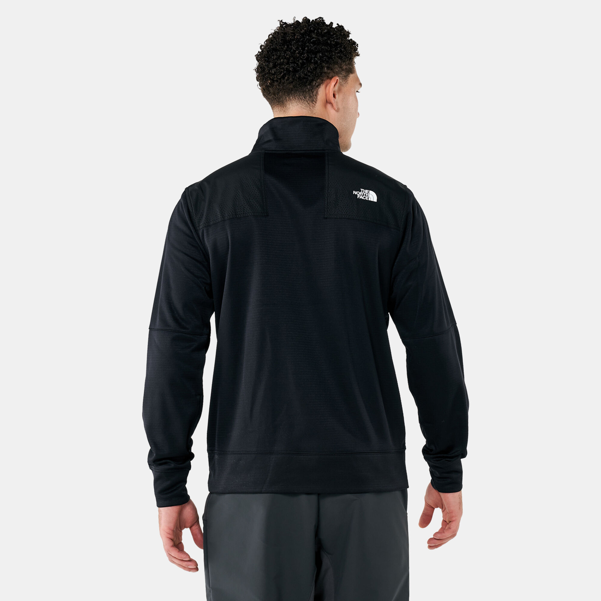Men's train n online logo quarter zip fleece