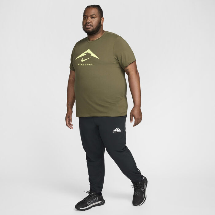 Nike Men's Dri-FIT Trail Running T-Shirt Green Nike Men's Dri-FIT Trail Running T-Shirt Green image number 7
