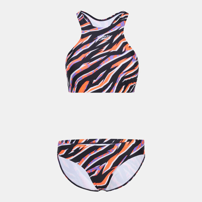 Speedo Women's Volley Two-Piece Swimsuit Multi-Color Speedo Women's Volley Two-Piece Swimsuit Multi-Color image number 0
