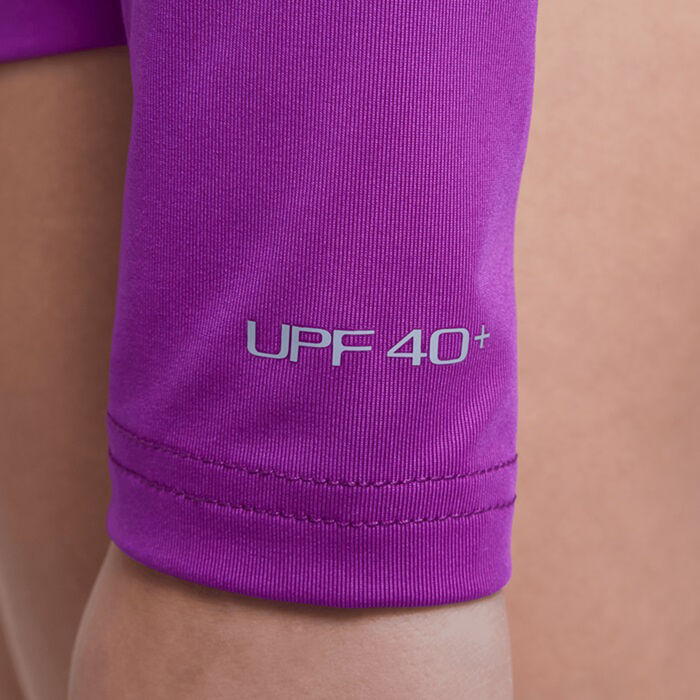 Nike Swim Kids' Swoosh Hydro Rashguard Purple image number 4