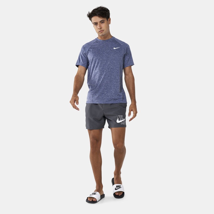 Men's Heathered Hydroguard Swimming Shirt Men's Heathered Hydroguard Swimming Shirt image number 2