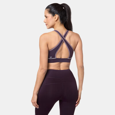 Sun and Sand Sports Women's Piping Sports Bra Purple