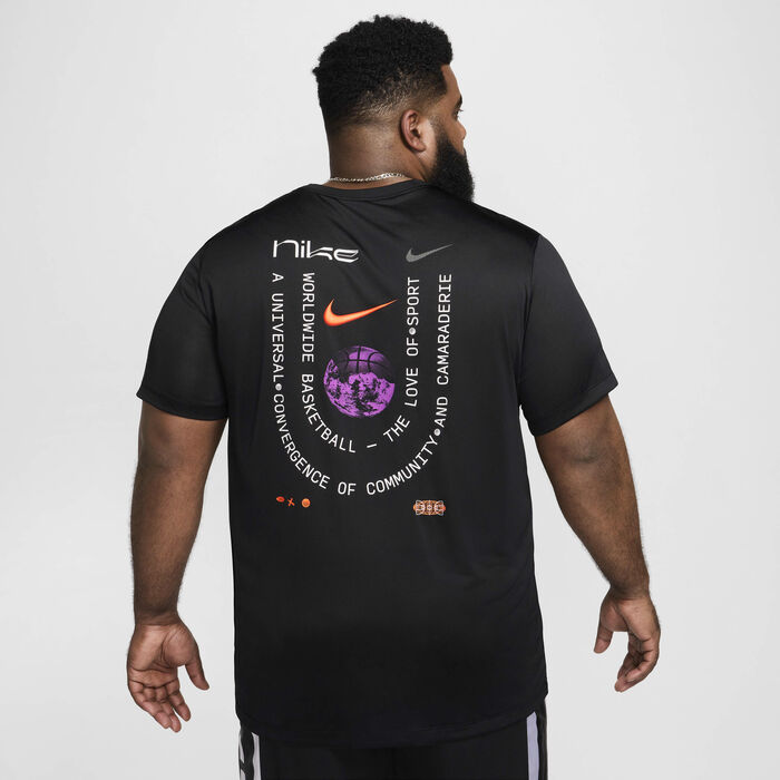 Nike Men's Dri-FIT Basketball T-Shirt Black Nike Men's Dri-FIT Basketball T-Shirt Black image number 8