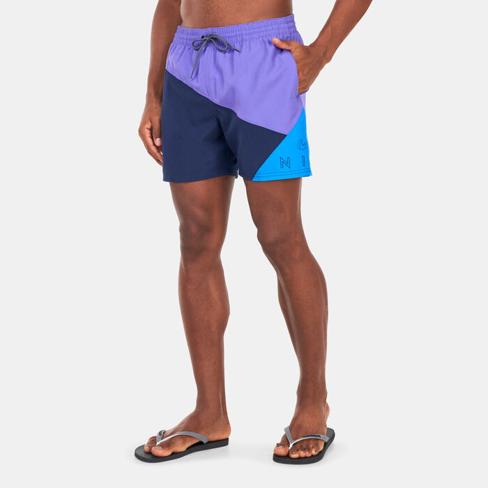 Nike Swim Men's Logo Jackknife 5-Inch Swimming Shorts Blue Nike Swim Men's Logo Jackknife 5-Inch Swimming Shorts Blue image number 0