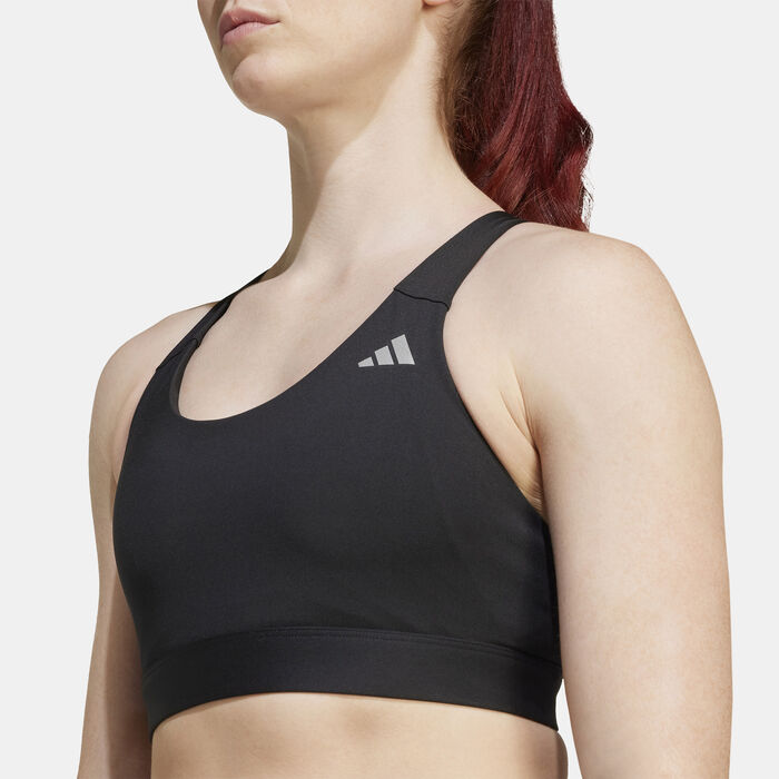 adidas Women's Ultimateadidas Run High-Support Training Sports Bra Black adidas Women's Ultimateadidas Run High-Support Training Sports Bra Black image number 3