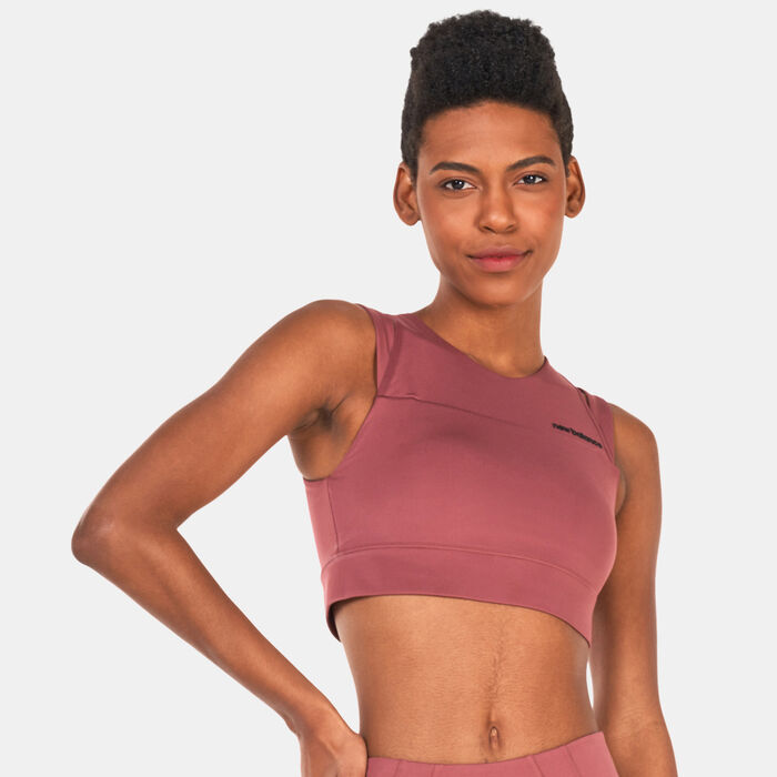 New Balance Women's Shape Shield Crop Bra Red New Balance Women's Shape Shield Crop Bra Red image number 0