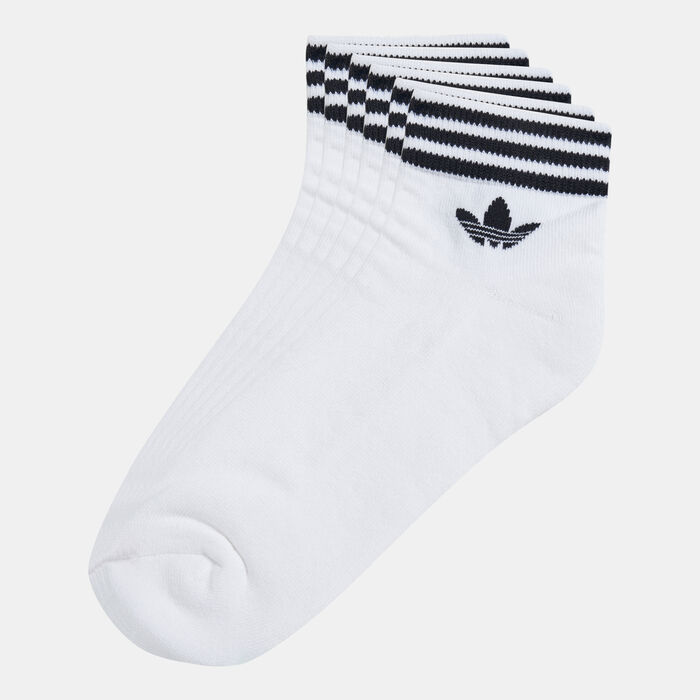 adidas Originals Trefoil Ankle Socks (3 Pack) White adidas Originals Trefoil Ankle Socks (3 Pack) White image number 0
