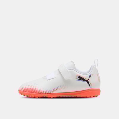PUMA Kids' FUTURE 8 PLAY V Turf Ground Football Shoes White PUMA Kids' FUTURE 8 PLAY V Turf Ground Football Shoes White