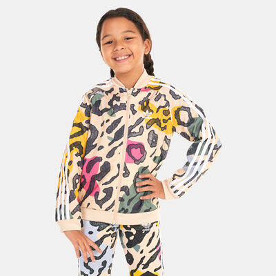 adidas Originals Kids' Graphic Animal Print Track Jacket Multi-Color adidas Originals Kids' Graphic Animal Print Track Jacket Multi-Color