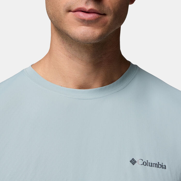 Columbia Men's Zero Rules Light Technical Hiking T-Shirt Blue image number 3