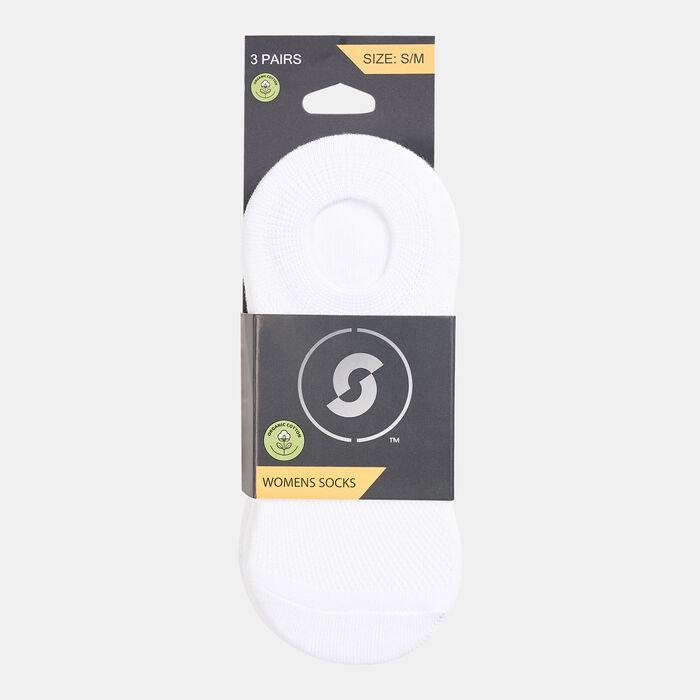 Sun and Sand Sports Women's No-Show Socks (3 Pack) - S/M White Sun and Sand Sports Women's No-Show Socks (3 Pack) - S/M White image number 1