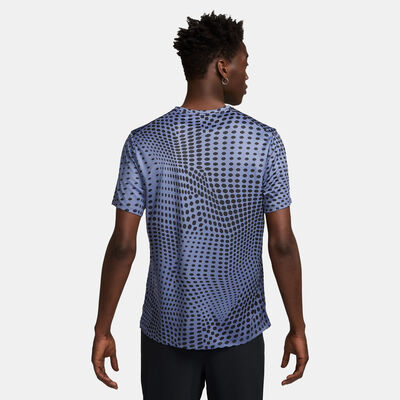 Nike Men's Dri-FIT Miler Running T-Shirt Blue