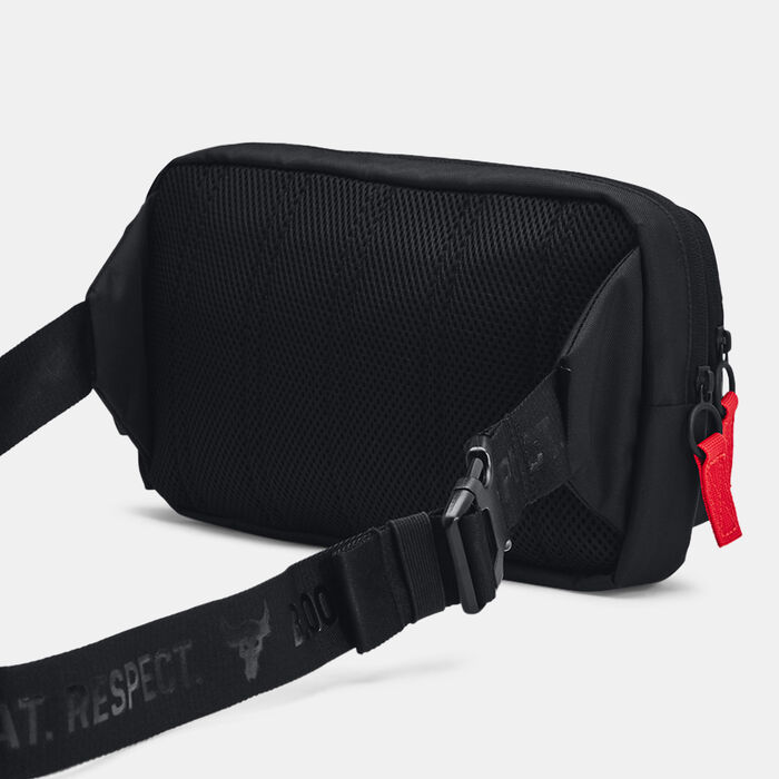 Under Armour Men's Project Rock Waist Pack Black Under Armour Men's Project Rock Waist Pack Black image number 2