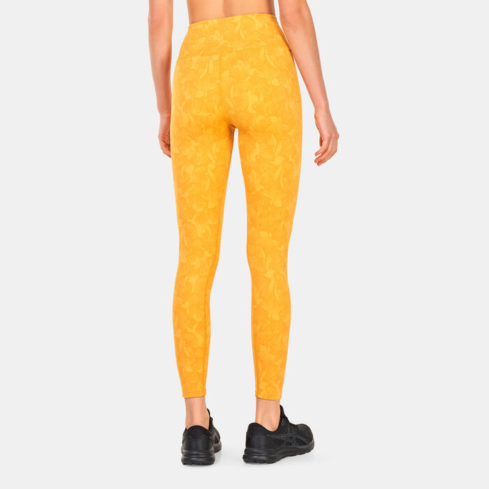 ASICS Women's Runkoyo Jacquard Leggings yellow image number 1