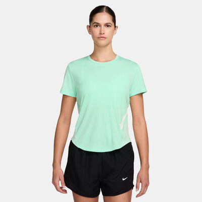 Nike Women's Tempo Swoosh Dri-FIT Running Top Green
