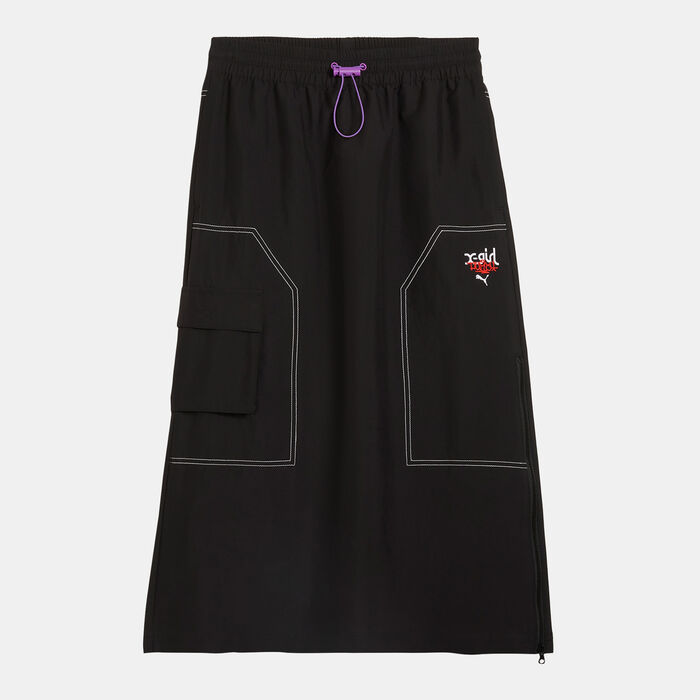 PUMA Women's X-Girl Midi Skirt Black PUMA Women's X-Girl Midi Skirt Black image number 0