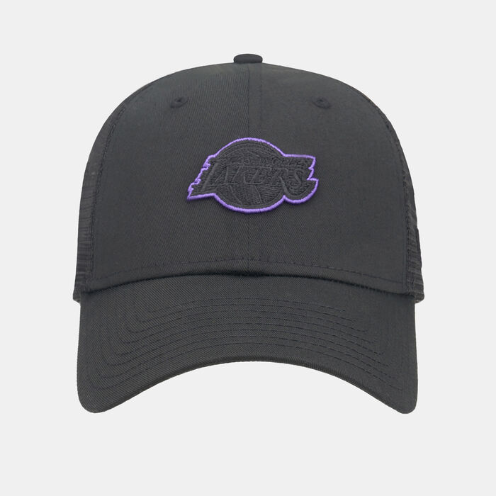 New Era Men's NBA Los Angeles Lakers 9FORTY Trucker Cap Black New Era Men's NBA Los Angeles Lakers 9FORTY Trucker Cap Black image number 0