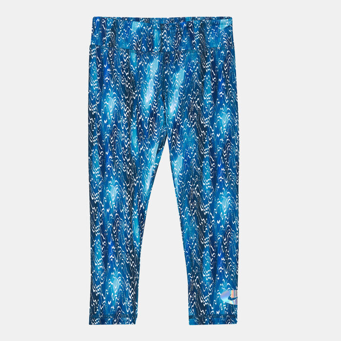 Nike Kids' Icon Clash Printed Leggings Blue Nike Kids' Icon Clash Printed Leggings Blue image number 0