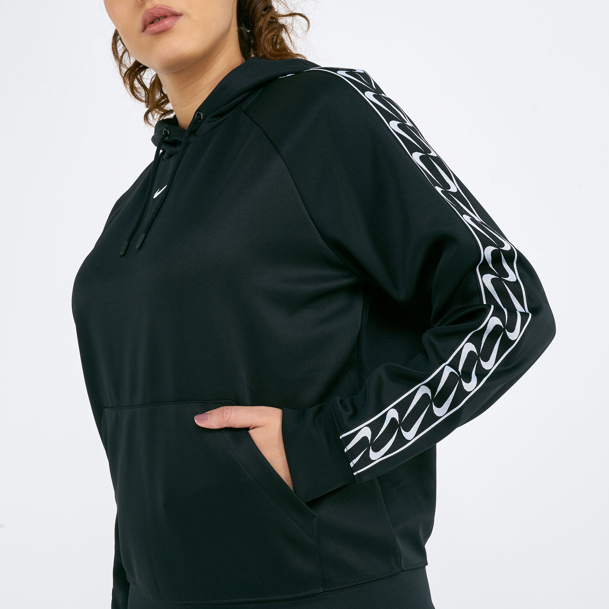 womens nike tape hoodie