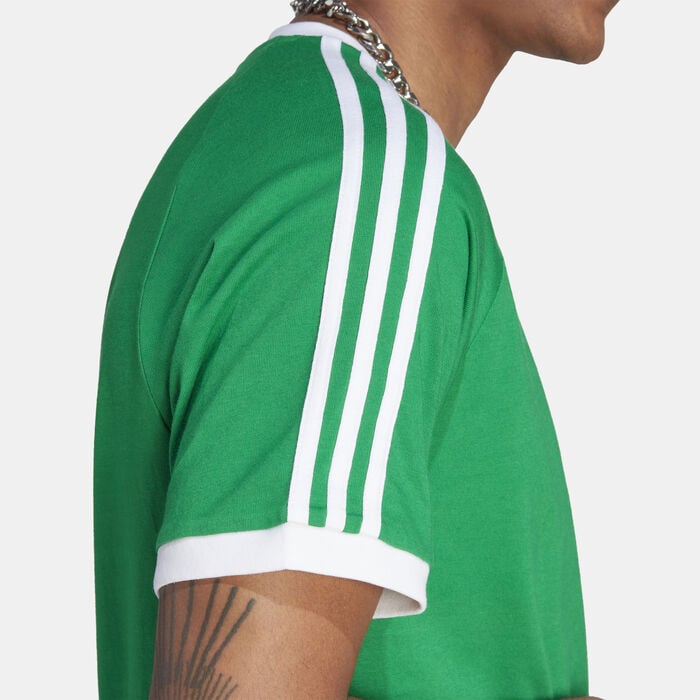 adidas Originals Men's Adicolor Classics 3-Stripes T-Shirt Green adidas Originals Men's Adicolor Classics 3-Stripes T-Shirt Green image number 4