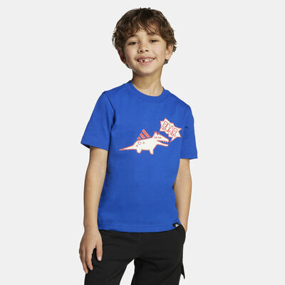 adidas Kids' Adiraptor Graphic T-Shirt Blue