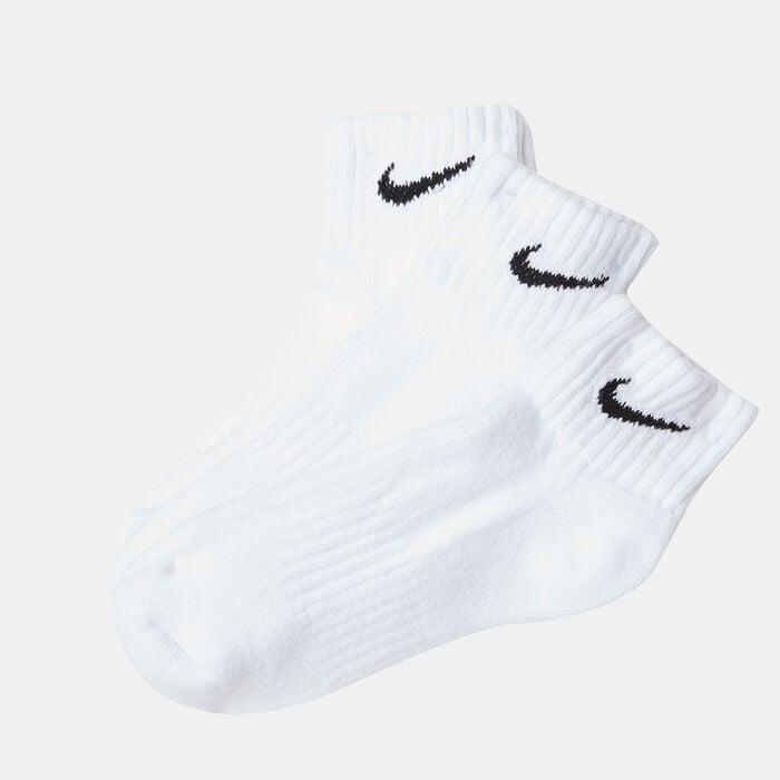 Nike Value Quarter Socks (3 Pack) White Nike Value Quarter Socks (3 Pack) White image number 0