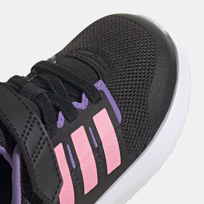 adidas Kids' FortaRun 2.0 Cloudfoam Top Strap Shoe Black adidas Kids' FortaRun 2.0 Cloudfoam Top Strap Shoe Black image number 4