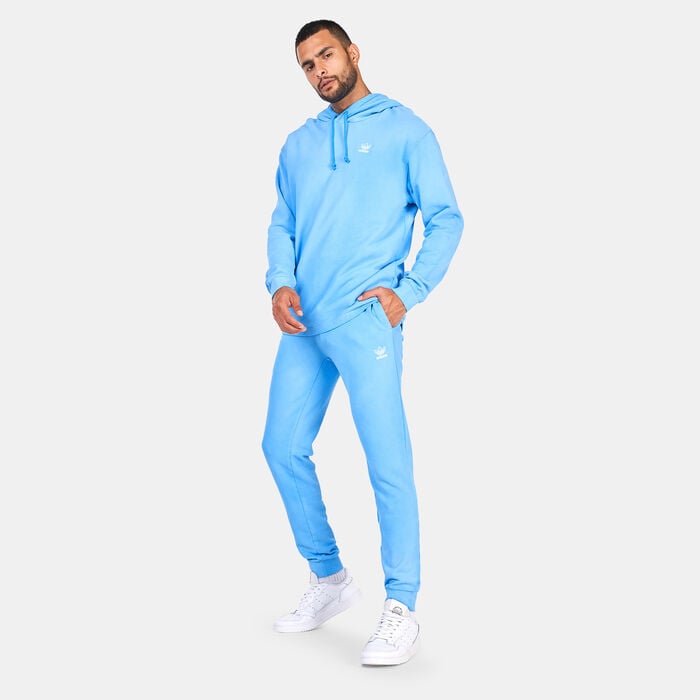 adidas Originals Men's Essentials+ Dye Hoodie Blue adidas Originals Men's Essentials+ Dye Hoodie Blue image number 2